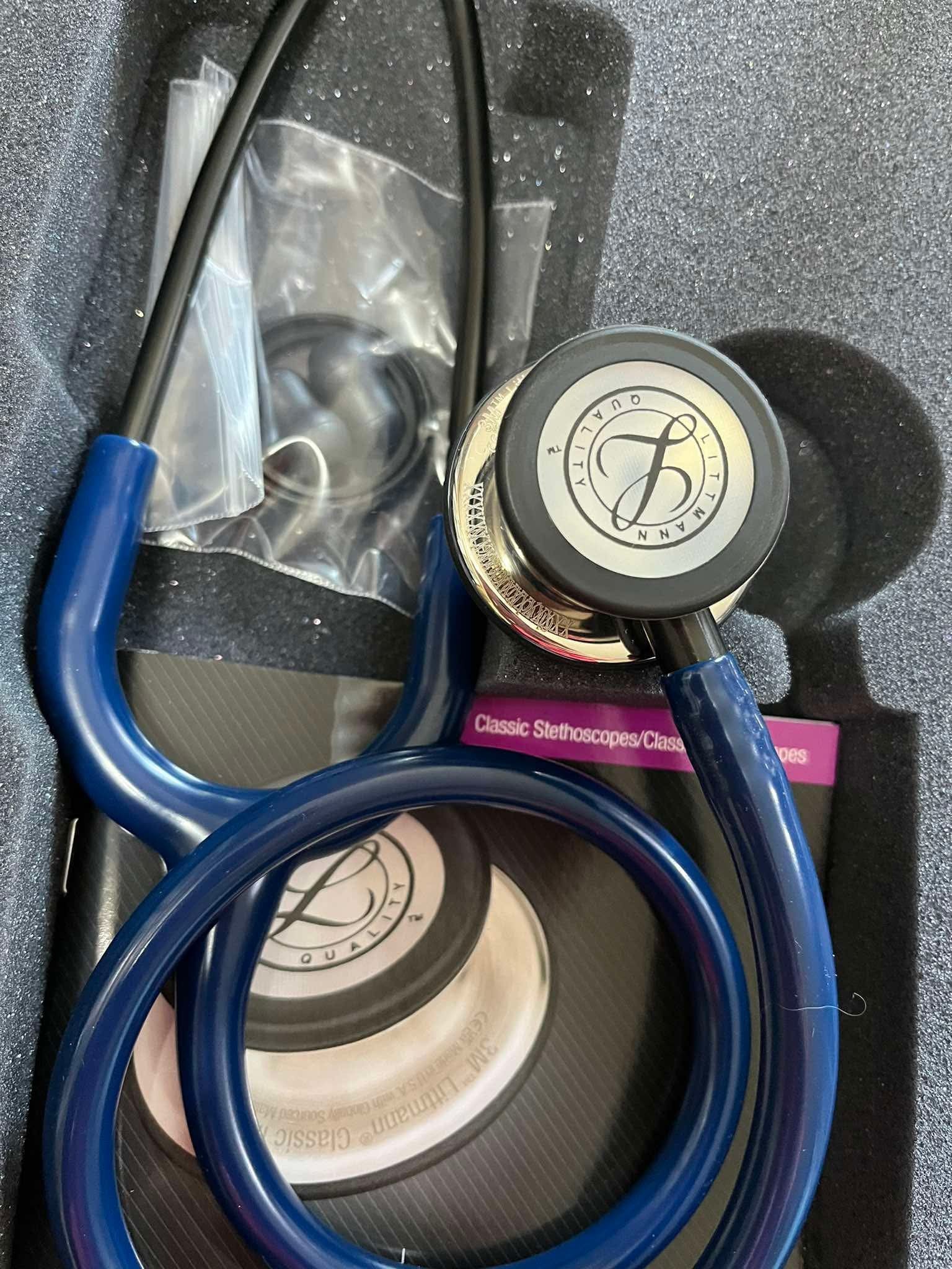 Littmann Pediatric Stethoscope Engraving MIS-ENGRAVED Littmann Classic III Stethoscope - Navy | MedSuppliesPH